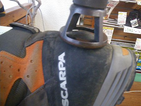 登山靴　修理　幅拡げ
